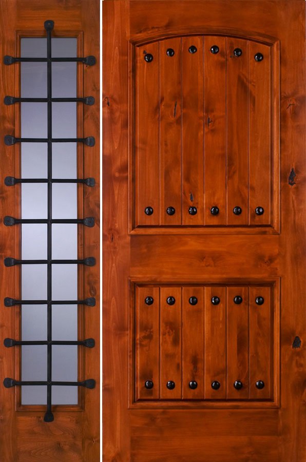 sw62 knotty alder with on sw50 sidelite